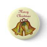 Christmas Button Merry Christmas Bells