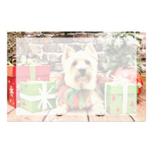Christmas - Cairn Terrier - Lola Custom Stationery