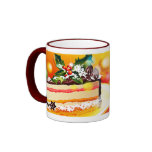 Christmas Cake and Holly Mug