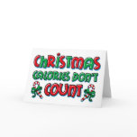 Christmas Calories Greeting Card