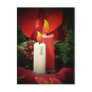 Christmas candle postcards