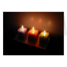 Christmas Candles Greeting Cards