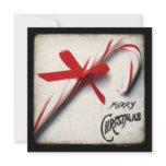 Christmas Candy Cane Card Invitation