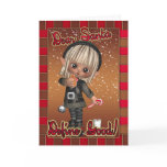 Christmas Card - Cute But Naughty Christmas Elf