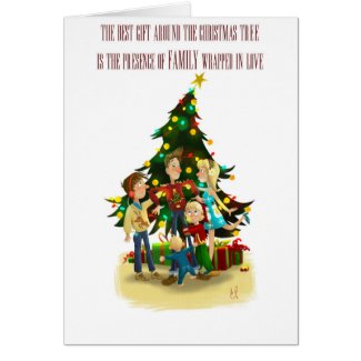 The best gift around the Christmas tree is the presence of family wrapped in love — Adam Walker