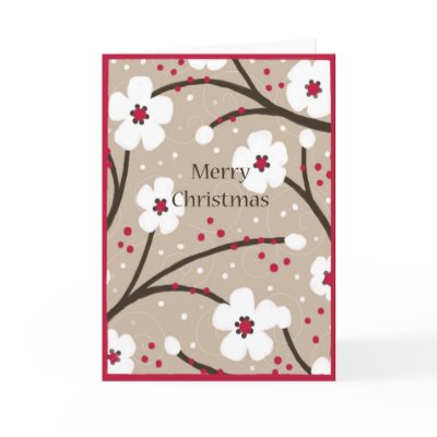 Christmas Card - Flowers and Berries by OliveandOak