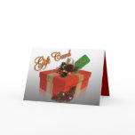 Christmas card for money red gift