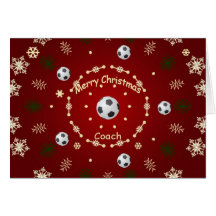 Christmas Card For Soccer Coach