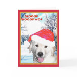Christmas Card, Funny Golden Retriever