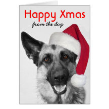 Christmas Card German Shepherd