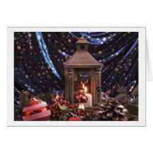 Christmas Card Latern Grußkarte