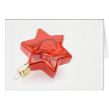 Christmas Card red Star Grußkarten