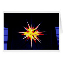 Christmas Card Star Pop Art Grußkarte