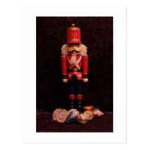 Christmas card with nutcracker post cards