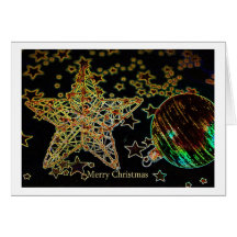 Christmas Card with Star Grußkarte