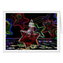 Christmas Card with Stars Karten