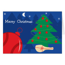 Christmas Card with tennis design