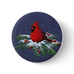 CHRISTMAS: CARDINAL: BIRD: ART