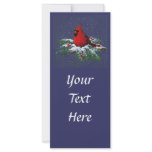 CHRISTMAS: CARDINAL: RACK CARD rack cards