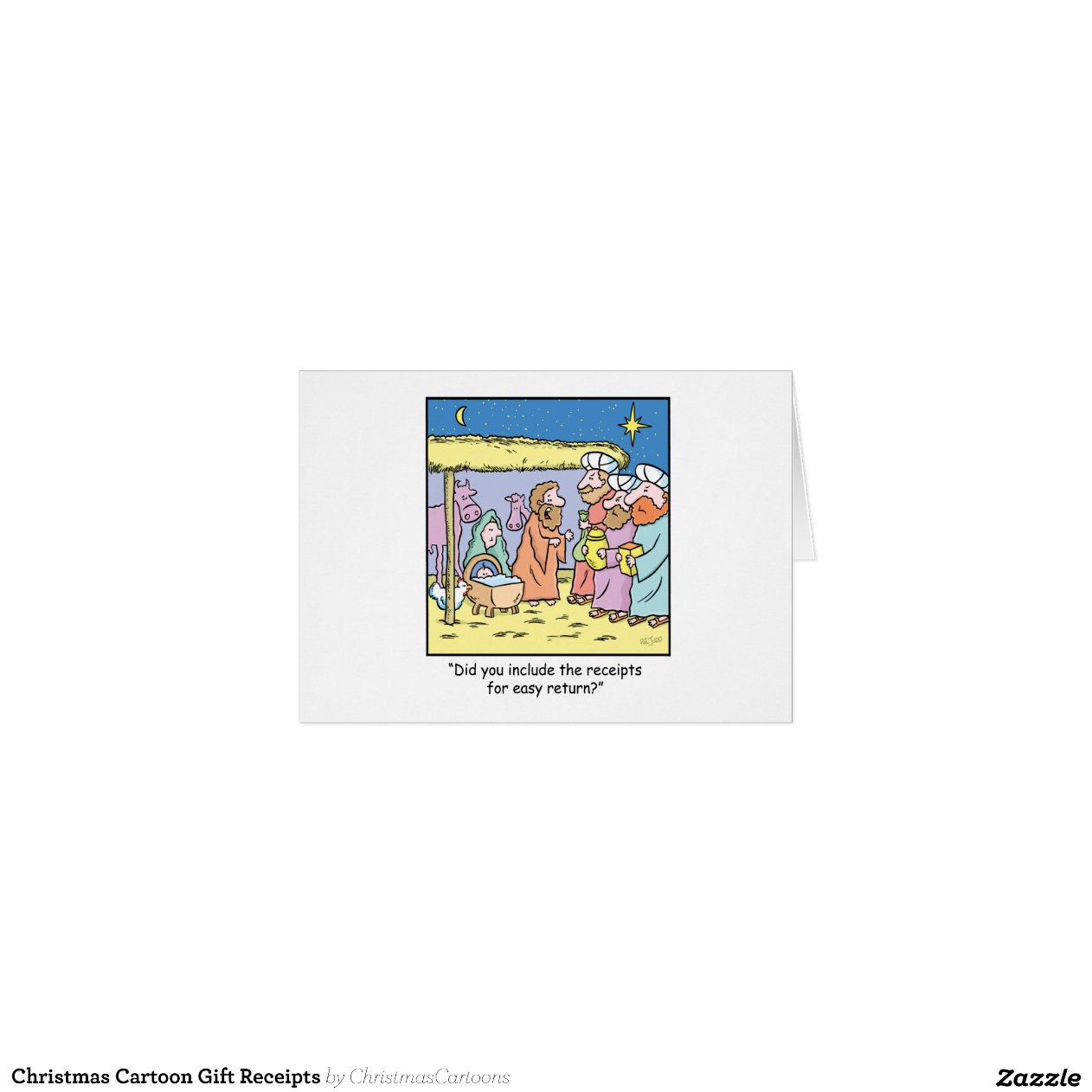 christmas cartoon gift receipts zazzle christmas cartoon gift receipts zazzle