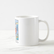 Christmas Cartoon Santas Good and Bad List Mug