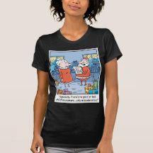 Christmas Cartoon Santas Good and Bad List T Shirt