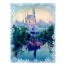 CHRISTMAS CASTLE by SHARON SHARPE Post Cards
