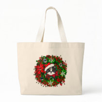 Christmas Cat Canvas Bags