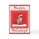 Christmas Cat Greeting Card