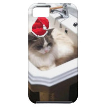 Christmas Cat iPhone 5 Case