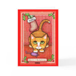 Christmas Cat Lover's Greeting Card