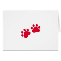 Christmas Cat Paws Card