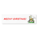 Christmas Cat Tree Bumper Sticker