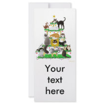 Christmas Cat Tree Rack Card