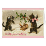 Christmas Cats Greeting Card