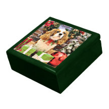 Christmas - Cavalier King Charles Spaniel Maverick Keepsake Boxes