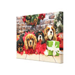 Christmas - Cavalier - Sweet Pea, Lily, Rose Poppy Gallery Wrapped Canvas
