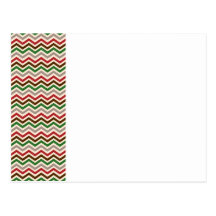 Christmas Chevrons Post Card