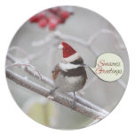 Christmas Chickadee Plate