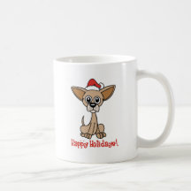 Christmas Chihuahua Coffee Mugs