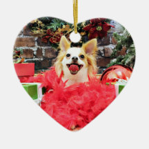 Christmas - Chihuahua - Ivy Ornament