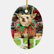 Christmas - Chihuahua - Miles Christmas Tree Ornament