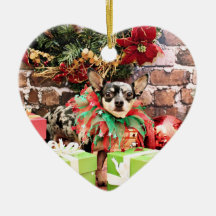Christmas - Chihuahua - Pedro Ornaments