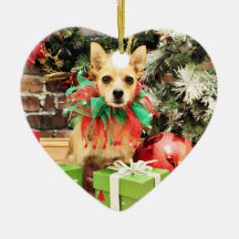 Christmas - Chihuahua X - Buster Christmas Tree Ornaments