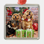 Christmas - Cockalier and Dachshund Christmas Ornaments