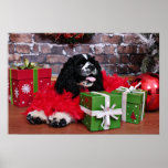 Christmas - Cocker Spaniel - Maggie Posters