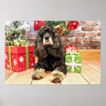Christmas - Cocker Spaniel - Marley Posters