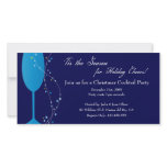 Christmas Cocktail Champagne Party Invitation photo cards