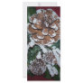christmas cone custom rack card