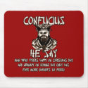 Christmas Confucius mousepads
